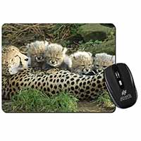 Cheetah and Newborn Babies Computer Mouse Mat