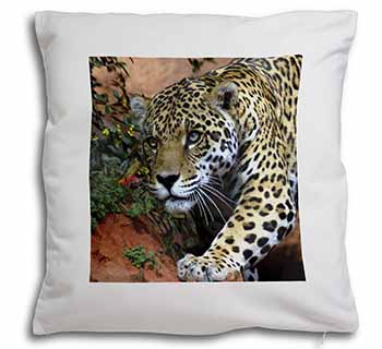 Jaguar Soft White Velvet Feel Scatter Cushion