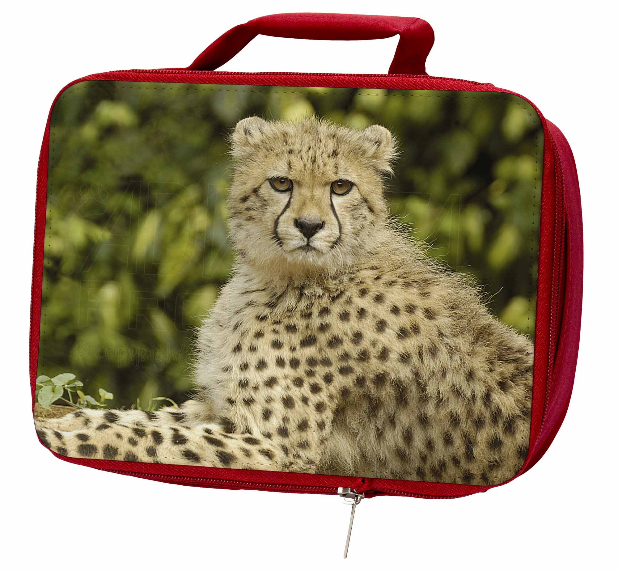 Cheetah Insulated Red School Lunch Box/Picnic Bag, AT-40LBR Cheetah Cheetah Cheetah Insulated Red School Lunch Box/Picnic Bag, AT-40LBR b1827f
