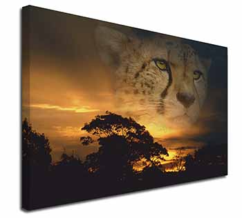 Cheetah Watch Canvas X-Large 30"x20" Wall Art Print