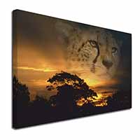 Cheetah Watch Canvas X-Large 30"x20" Wall Art Print