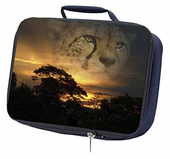 Cheetah Watch Navy Insulated School Lunch Box/Picnic Bag