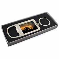 Cheetah Watch Chrome Metal Bottle Opener Keyring in Box