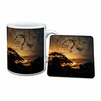 Cheetah Watch Mug and Coaster Set