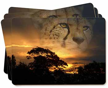 Cheetah Watch Picture Placemats in Gift Box