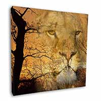 Lion Spirit Watch Square Canvas 12"x12" Wall Art Picture Print