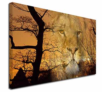 Lion Spirit Watch Canvas X-Large 30"x20" Wall Art Print