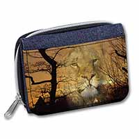 Lion Spirit Watch Unisex Denim Purse Wallet