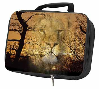 Lion Spirit Watch Black Insulated School Lunch Box/Picnic Bag