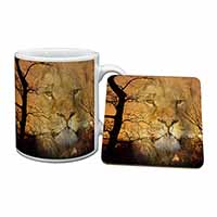 Lion Spirit Watch Mug and Coaster Set