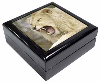 Roaring White Lion Keepsake/Jewellery Box