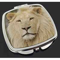 Gorgeous White Lion Make-Up Compact Mirror