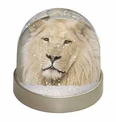 Gorgeous White Lion Snow Globe Photo Waterball