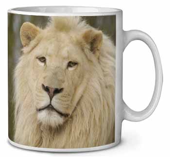 Gorgeous White Lion Ceramic 10oz Coffee Mug/Tea Cup