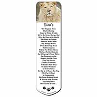 White Lion Bookmark, Book mark, Printed full colour