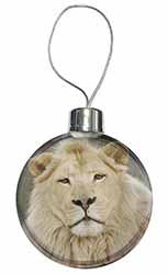 White Lion Christmas Bauble