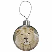 White Lion Christmas Bauble