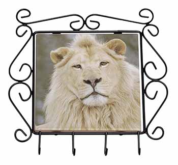 White Lion Wrought Iron Key Holder Hooks