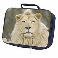White Lion Navy Insulated School Lunch Box/Picnic Bag