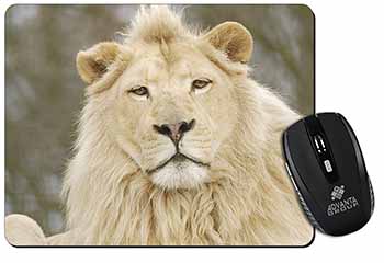 White Lion Computer Mouse Mat