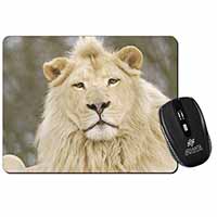 White Lion Computer Mouse Mat