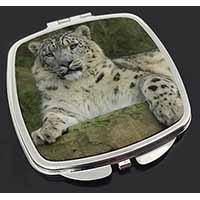 Beautiful Snow Leopard Make-Up Compact Mirror