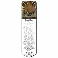 Face of a Bengal Tiger Bookmark, Book mark, Printed full colour