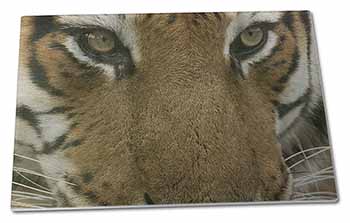 Large Glass Cutting Chopping Board Face of a Bengal Tiger