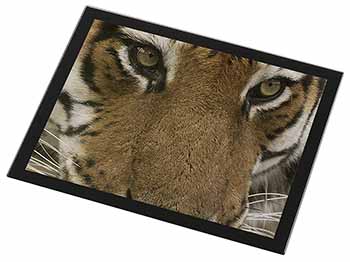 Face of a Bengal Tiger Black Rim High Quality Glass Placemat