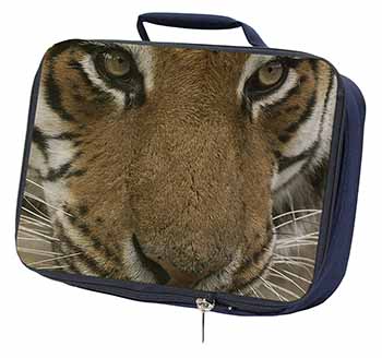 Face of a Bengal Tiger Navy Insulated School Lunch Box/Picnic Bag