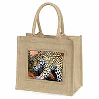 Jaguar Natural/Beige Jute Large Shopping Bag