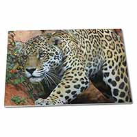 Large Glass Cutting Chopping Board Jaguar