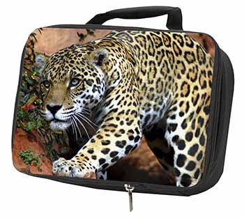 Jaguar Black Insulated School Lunch Box/Picnic Bag