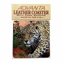 Jaguar Single Leather Photo Coaster