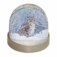 Wild Lynx in Snow Snow Globe Photo Waterball