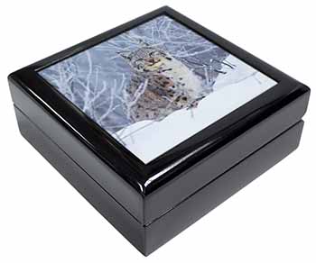 Wild Lynx in Snow Keepsake/Jewellery Box