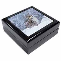 Wild Lynx in Snow Keepsake/Jewellery Box