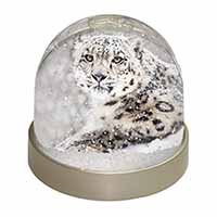 Snow Fall Leopard Snow Globe Photo Waterball