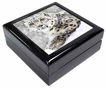 Snow Fall Leopard Keepsake/Jewellery Box
