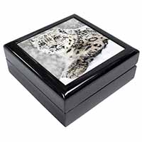 Snow Fall Leopard Keepsake/Jewellery Box