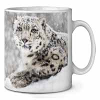 Snow Fall Leopard Ceramic 10oz Coffee Mug/Tea Cup