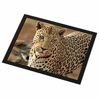 Leopard Black Rim High Quality Glass Placemat