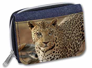 Leopard Unisex Denim Purse Wallet