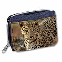 Leopard Unisex Denim Purse Wallet