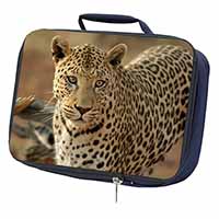 Leopard Navy Insulated School Lunch Box/Picnic Bag