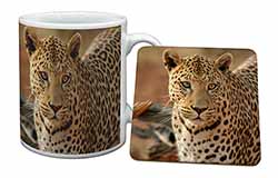 Leopard Mug and Coaster Set