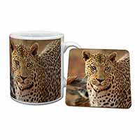 Leopard Mug and Coaster Set