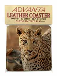 Leopard Single Leather Photo Coaster