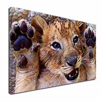 Cute Lion Cub Canvas X-Large 30"x20" Wall Art Print