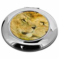 Lions in Love Make-Up Round Compact Mirror